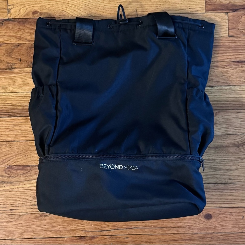 Beyond Yoga Black Convertible Gym Bag -Backpack